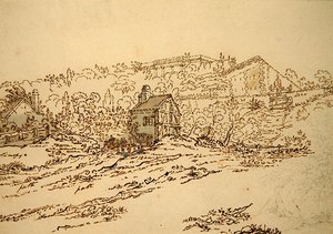 Das Pavillon de Musique der Comtesse du Barry in Louveciennes, Paris von Jean Claude (attr. to) Nattes
