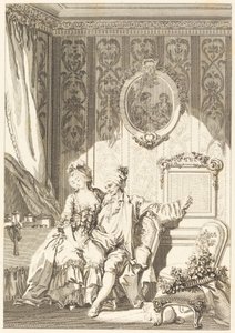 Der Kalender der Alten von Jean Dambrun after Jean Honoré Fragonard