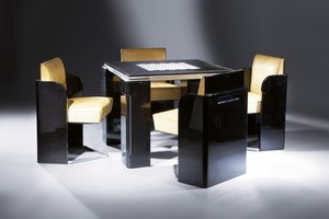 Spieltisch mit vier passenden Stühlen, für die Pariser Wohnung von Madeleine Vionnet
