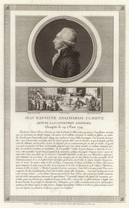 Porträt von Jean-Baptiste du Val-de-Grace, Baron de Cloots