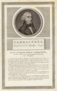 Porträt von Jean Jacques Regis de Cambaceres