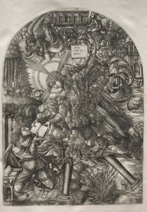 Die Apokalypse: Der Engel gibt St. Johannes das Buch zu essen, 1546-1556 von Jean Duvet