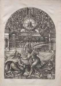 Die Apokalypse: Der Engel zeigt St. Johannes die Quelle des lebendigen Wassers von Jean Duvet