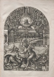 Die Apokalypse: Der Engel zeigt St. Johannes die Quelle des lebendigen Wassers, 1546-1556 von Jean Duvet