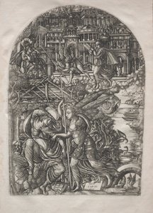 Die Apokalypse: Der Engel zeigt St. Johannes das neue Jerusalem von Jean Duvet