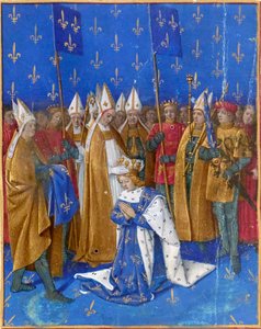 Krönung von Karl VI. dem Geliebten von Jean Fouquet