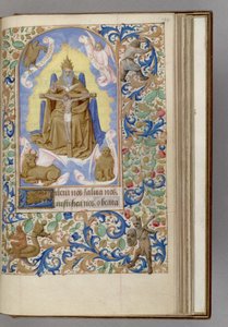 Gnadenstuhl Stundenbuch, 1450-1499 von Jean Fouquet