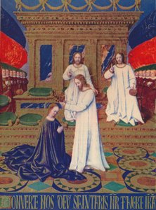Die Krönung der Jungfrau, um 1455, 1939 von Jean Fouquet