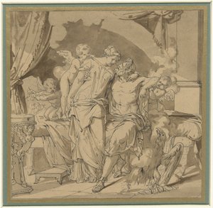 Jupiter und Juno in Umarmung von Jean Francois Bosio