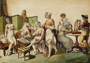 Lever des Ouvrieres en Linge von Jean Francois Bosio