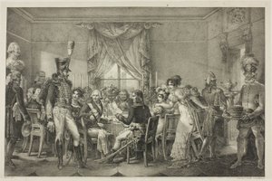 Napoleon im Palast des Großherzogs in Florenz, Platte dreizehn aus Das politische und militärische Leben Napoleons