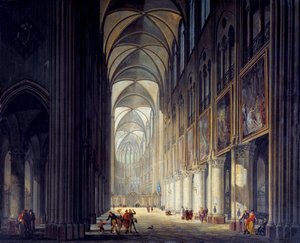 Innenansicht der Kathedrale Notre Dame de Paris von Jean Francois Depelchin