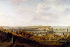 Kaiser Napoleon I. besucht das Lager von Boulogne im Juli 1804