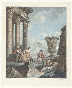 Antike Ruinen von Jean Francois Janinet