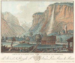 Chute de Staubbach, im Lauterbrunnental, wahrscheinlich 1776