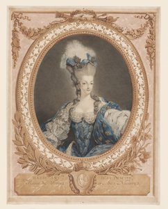 Marie Antoinette: Die Königin der Mode: Porträt von Marie Antoinette von Jean Francois Janinet