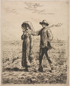 Zur Arbeit gehen von Jean Francois Millet