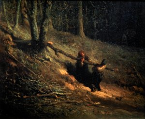 Bäuerinnen mit Reisig Les Charbonnieres, ca. 1852