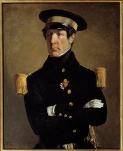 Porträt von Leutnant Pierre Claude Aimable Gachot. Gemälde von Jean Francois Millet