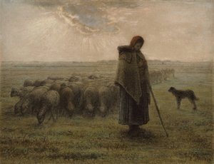 Schäferin und ihre Herde, 1862-63
