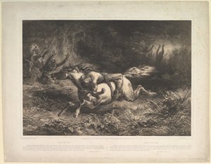 Simon Butler Indian Trails, Bd. II, 1852 von Jean Francois Millet