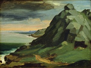 Der Felsen von Catel oder die Klippen von Den Haag, 1844 von Jean Francois Millet