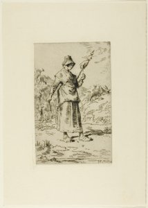 Die Spinnerin von Jean Francois Millet