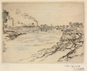 Die Seine, in Asnières