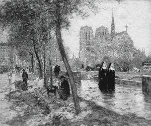 Notre Dame de Paris, 1890-1895 von Jean Francois Raffaelli