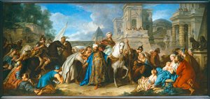Der Triumph von Mordechai von Jean François de Troy