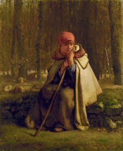 Bergère assise von Jean Francois Millet