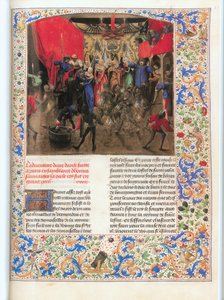 Als eine Gruppe von Wilden mit haarigen Mänteln eine Hofhochzeit unterbrach, gerieten ihre Kostüme in Brand von Jean Froissart
