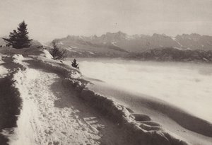 Rigi Kaltbad, sonniger Wintertag von Jean Gaberell