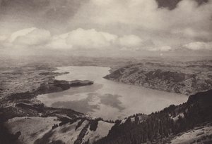 Rigi Kulm, Blick auf Zugersee von Jean Gaberell
