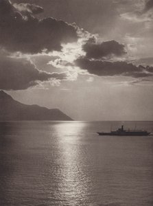 Schweiz: Genfersee, Abend von Jean Gaberell