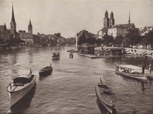 Schweiz: Zürich von der Quaibrücke