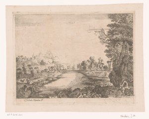 Landschaft mit Blick auf einen Fluss