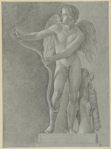 Studie nach einer Statue von Cupido, der seinen Bogen spannt von Jean Grandjean