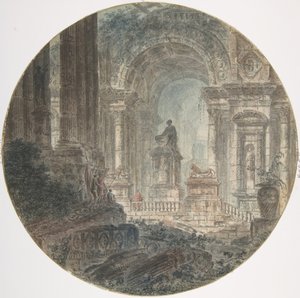 Architektonische Fantasie, spätes 18. Jahrhundert