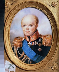 Porträt des Großherzogs Konstantin Pawlowitsch von Russland von Jean Henri Benner