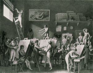 Das Atelier von Jacques Louis David (1748-1825)