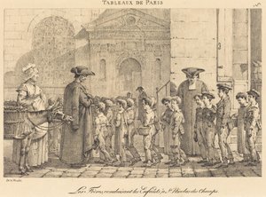 Die Brüder führen die Kinder, zu St. Nicolas des Champs von Jean Henri Marlet