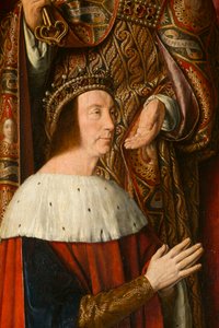 Herzog Peter II. von Bourbon (Detail). Triptychon des Meisters von Moulins von Jean Hey
