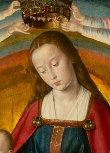 Die Jungfrau (Detail). Triptychon des Meisters von Moulins von Jean Hey