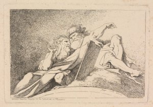Die zwei Propheten von Jean Honoré Fragonard after Annibale Carracci