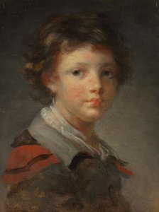 Ein Junge in einem rot gefütterten Umhang, 1780er
