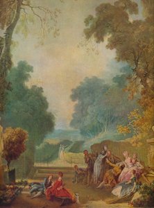 Ein Spiel von Hot Cockles, ca. 1775-1780