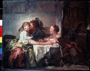 Der eroberte Kuss von Jean Honore Fragonard
