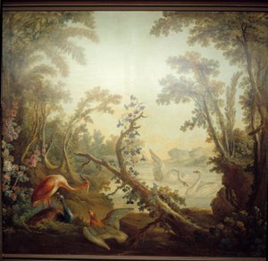 Marteau-Lounge-Schild: Schwanenlandschaft. von Jean Honore Fragonard