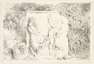 Tanzende Satyrn aus Bacchanales oder Satyrspiele